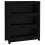 Berkfield Book Cabinet Black 80x35x97 cm Solid Wood Pine 2