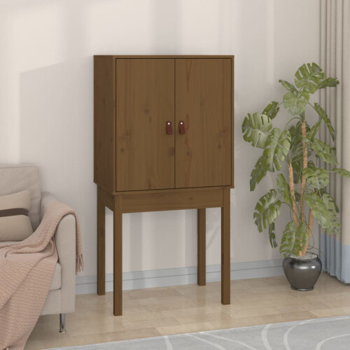 Berkfield Highboard Honey Brown 60x40x120 cm Solid Wood Pine 2