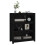 Berkfield Book Cabinet Black 80x35x97 cm Solid Wood Pine 4