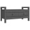 Berkfield Hall Bench Grey 80x40x43 cm Solid Wood Pine 2