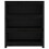 Berkfield Book Cabinet Black 80x35x97 cm Solid Wood Pine 5