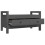 Berkfield Hall Bench Grey 80x40x43 cm Solid Wood Pine 3