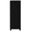 Berkfield Book Cabinet Black 80x35x97 cm Solid Wood Pine 6