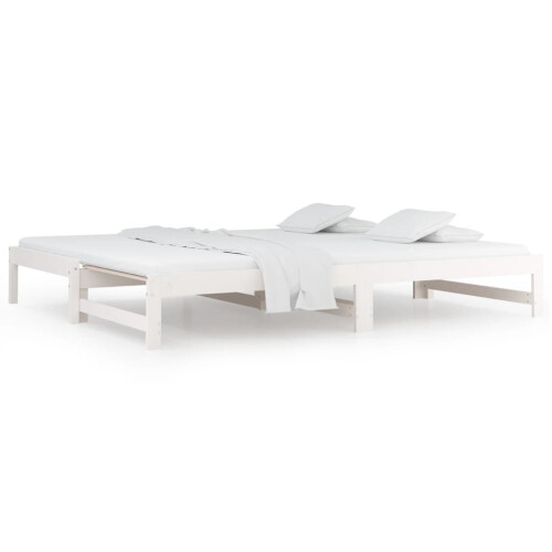 Berkfield Pull-out Day Bed without Mattress White 2x(90x190) cm 1
