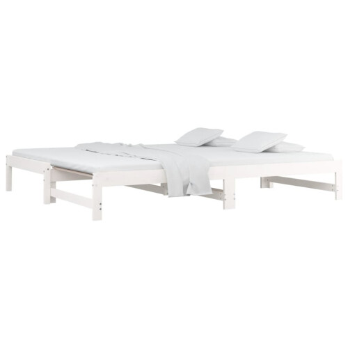 Berkfield Pull-out Day Bed without Mattress White 2x(90x190) cm 2