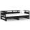 Berkfield Pull-out Day Bed without Mattress Black 2x(80x200) cm 2