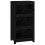 Berkfield Book Cabinet Black 50x35x97 cm Solid Wood Pine 2