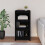 Berkfield Book Cabinet Black 50x35x97 cm Solid Wood Pine 3