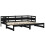 Berkfield Pull-out Day Bed without Mattress Black 2x(80x200) cm 9