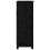 Berkfield Book Cabinet Black 50x35x97 cm Solid Wood Pine 6