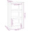 Berkfield Book Cabinet Black 50x35x97 cm Solid Wood Pine 8