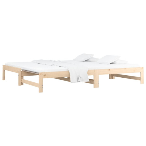 Berkfield Pull-out Day Bed without Mattress 2x(90x190) cm Solid Wood Pine 2