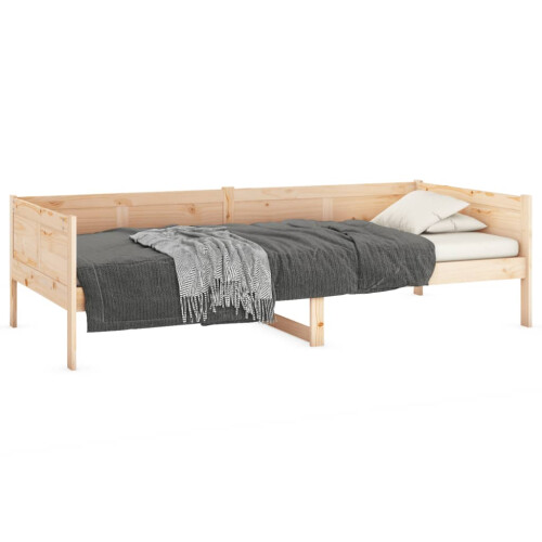 Berkfield Day Bed without Mattress Solid Wood Pine 80x200 cm 2