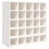 Berkfield Wine Cabinet White 56x25x56 cm Solid Wood Pine 2