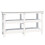 Berkfield Work Bench White 142.5x50x80 cm Solid Wood Pine 2