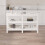 Berkfield Work Bench White 142.5x50x80 cm Solid Wood Pine 3