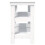Berkfield Work Bench White 142.5x50x80 cm Solid Wood Pine 5