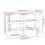Berkfield Work Bench White 142.5x50x80 cm Solid Wood Pine 8