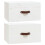 Berkfield Wall-mounted Bedside Cabinets 2 pcs White 40x29.5x22 cm 2