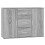 Berkfield Sideboard Grey Sonoma 91x29.5x65 cm Engineered Wood 2