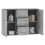 Berkfield Sideboard Grey Sonoma 91x29.5x65 cm Engineered Wood 4
