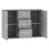 Berkfield Sideboard Grey Sonoma 91x29.5x65 cm Engineered Wood 5