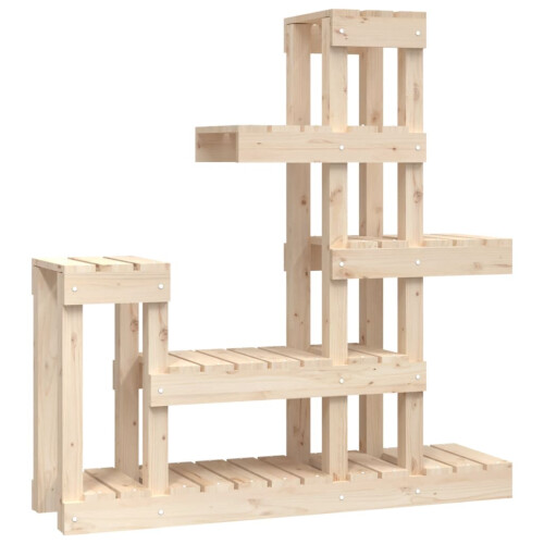 Berkfield Plant Stand 92x25x97 cm Solid Wood Pine 1