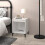 Berkfield Bedside Cabinet High Gloss White 40x35x50 cm 3
