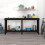 Berkfield Work Bench Black 180x50x80 cm Solid Wood Pine 3