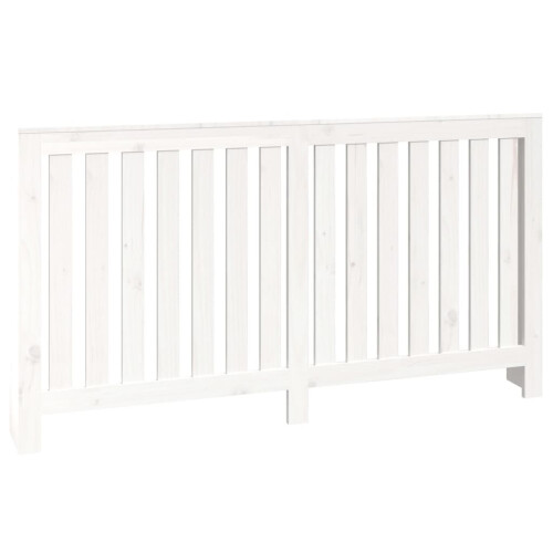 Berkfield Radiator Cover White 153x19x84 cm Solid Wood Pine 1