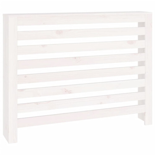 Berkfield Radiator Cover White 108.5x19x84 cm Solid Wood Pine 1