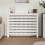 Berkfield Radiator Cover White 108.5x19x84 cm Solid Wood Pine 3