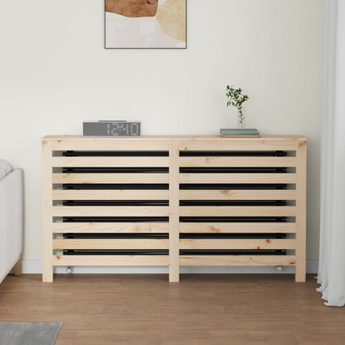 Berkfield Radiator Cover 153x19x84 cm Solid Wood Pine 2