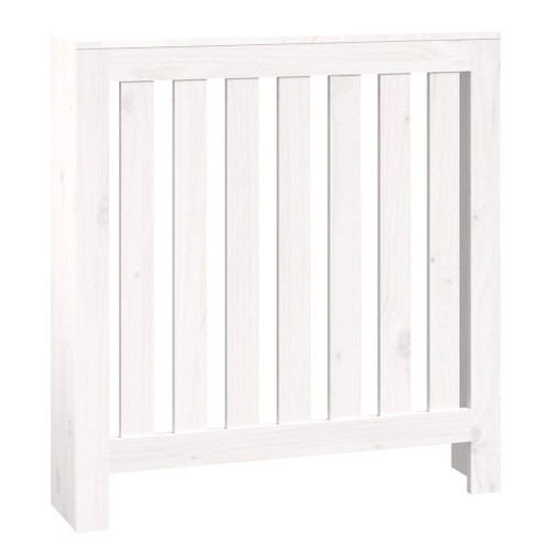 Berkfield Radiator Cover White 79.5x19x84 cm Solid Wood Pine 1