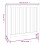 Berkfield Radiator Cover White 79.5x19x84 cm Solid Wood Pine 8