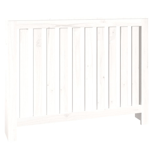 Berkfield Radiator Cover White 108.5x19x84 cm Solid Wood Pine 1