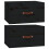 Berkfield Wall-mounted Bedside Cabinets 2 pcs Black 40x29.5x22 cm 2