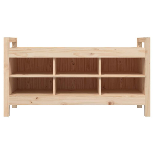 Berkfield Hall Bench 110x40x60 cm Solid Wood Pine 2