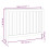 Berkfield Radiator Cover White 108.5x19x84 cm Solid Wood Pine 6