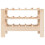 Berkfield Wine Rack 61.5x30x42 cm Solid Wood Pine 4