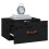 Berkfield Wall-mounted Bedside Cabinets 2 pcs Black 40x29.5x22 cm 4