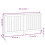 Berkfield Radiator Cover Grey 169x19x84 cm Solid Wood Pine 8