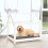Berkfield Dog Bed White 81x60x70 cm Solid Wood Pine 3