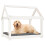 Berkfield Dog Bed White 81x60x70 cm Solid Wood Pine 4