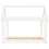 Berkfield Dog Bed White 81x60x70 cm Solid Wood Pine 5