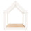 Berkfield Dog Bed White 81x60x70 cm Solid Wood Pine 6