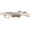 Berkfield Pull-out Day Bed without Mattress 2x(80x200) cm Solid Wood Pine 3