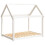 Berkfield Dog Bed White 111x80x100 cm Solid Wood Pine 2