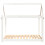 Berkfield Dog Bed White 111x80x100 cm Solid Wood Pine 5
