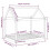 Berkfield Dog Bed White 111x80x100 cm Solid Wood Pine 8
